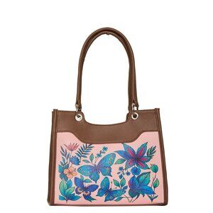 Leather Printed Top Handle Satchel Bag for Women, Crossbody Bag- Daily Use, Work